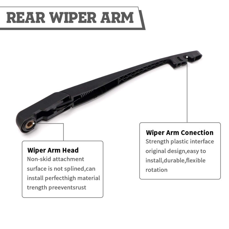 HODEE Rear Wiper Arm Blade Nut Set-Replacement for Honda Pilot 2003-2008,Back Windshield Wiper Assembly with Window Wiper Cap Cover Accessories,OE:76740S9VA01 - Image 4